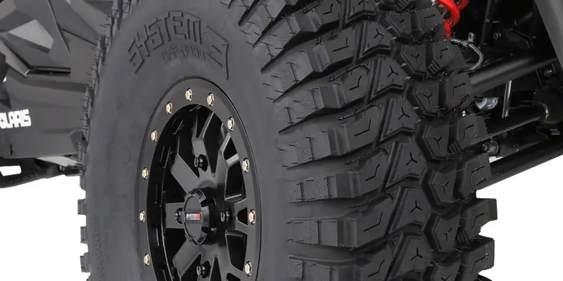 System 3 Matte Black Sb-8 Beadlock 6-Lug & System 3 Radial Xcr350 Utv Wheel & Tire Kit 5