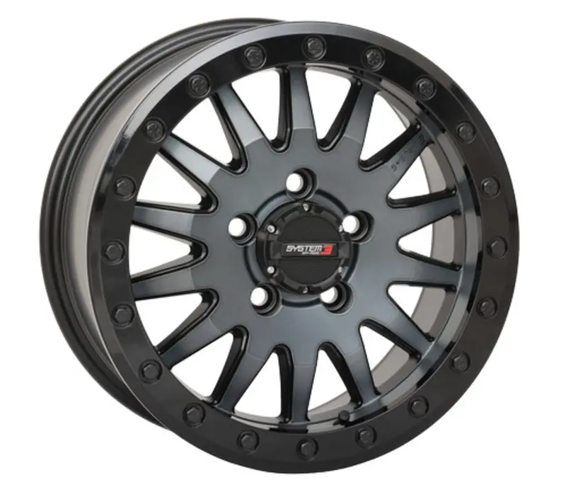 System 3 Matte Brushed Grey Sb-8 5-Lug Beadlock & Atturo Trail Blade X/T Wheel & Tire Kit 2