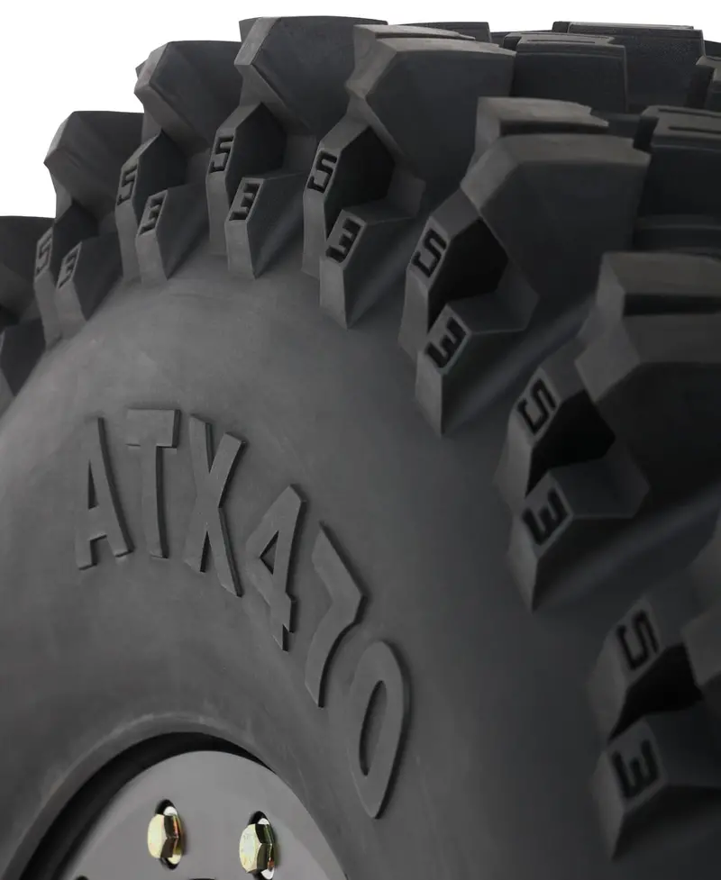 System 3 Matte Brushed Grey Sb-8 Beadlock 5-Lug 7 System 3 Atx470 All Terrain Xtreme Wheel & Tire Kit 4