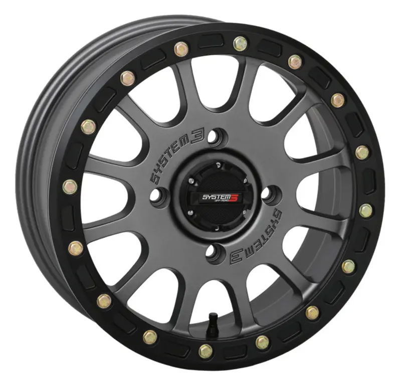 System 3 Matte Gunmetal Sb-5 Beadlock & Atturo Trail Blade X/T Wheel & Tire Kit 2