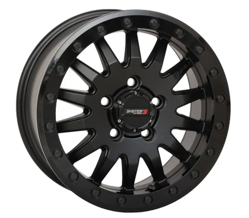 System 3 Sb-8 Beadlock Wheel 5-Lug - Matte Black 1