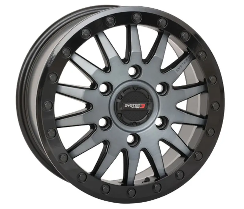 System 3 Sb-8 Beadlock Wheel 6-Lug - Matte Brushed Grey 1