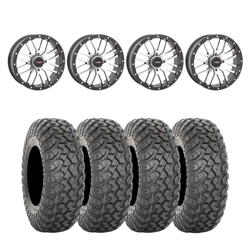 System 3 St-3 Machined & System 3 Radial Rt320 Wheel & Tire Kit 1