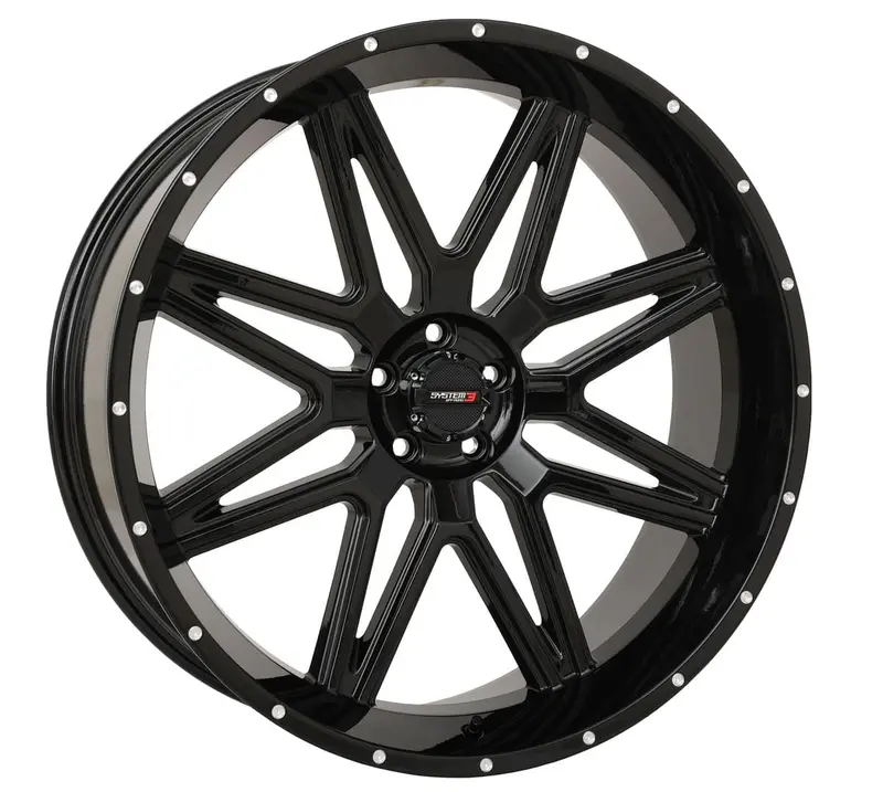 System 3 St-7 Wheel - Gloss Black 1