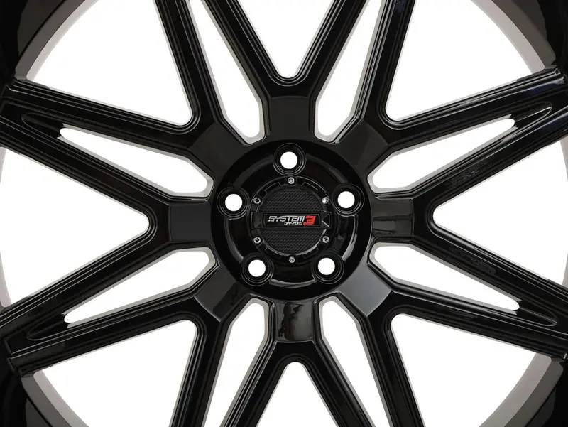 System 3 St-7 Wheel - Gloss Black 2