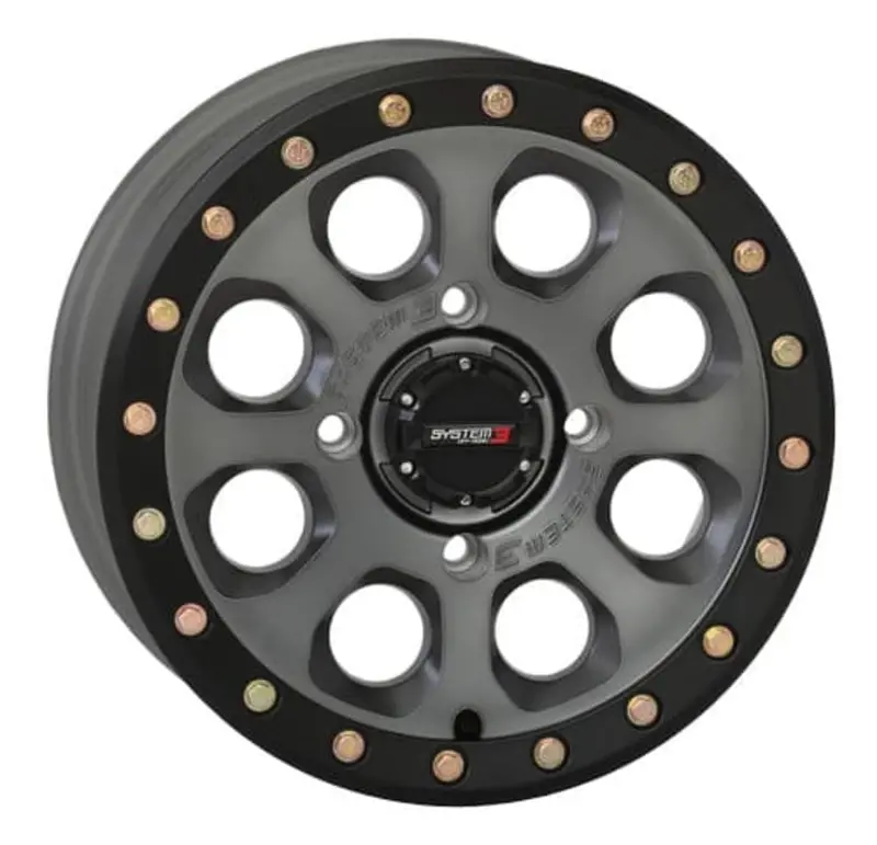 System 3 Titanium Sb-7 Beadlock & Maxxis Radial Carnivore Wheel & Tire Kit 3