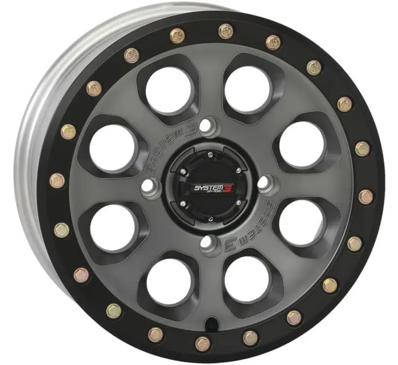 System 3 Titanium Sb-7 Beadlock & Sedona Rockabilly Wheel & Tire Kit 4