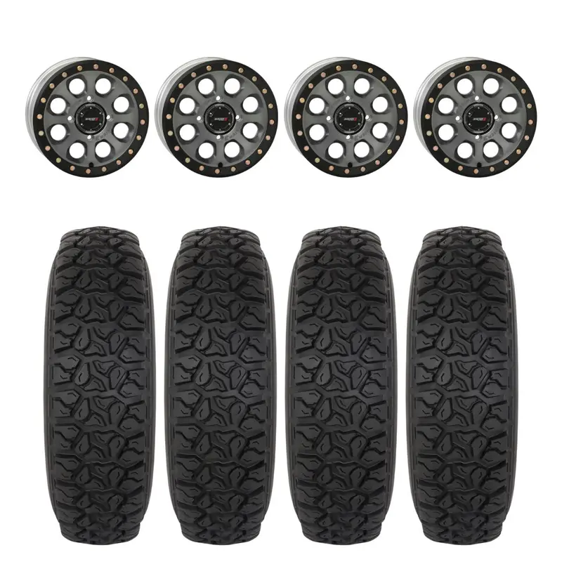 System 3 Titanium Sb-7 Beadlock & System 3 Dx440 Offroad Wheel & Tire Kit 1