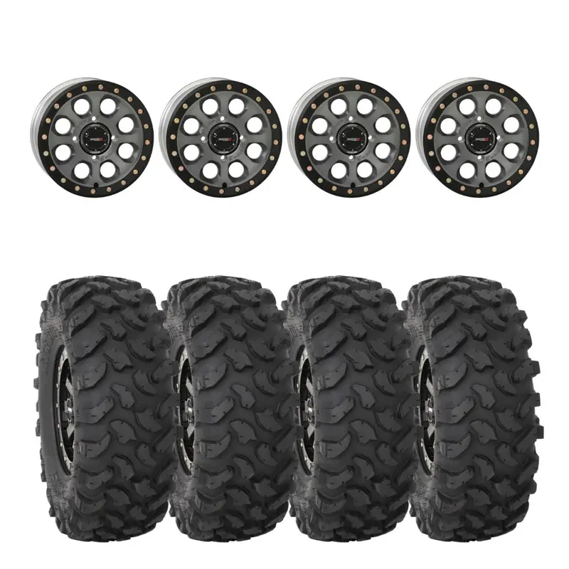 System 3 Titanium Sb-7 Beadlock Wheels & System 3 Offroad Xtr370 Wheel & Tire Kit 1