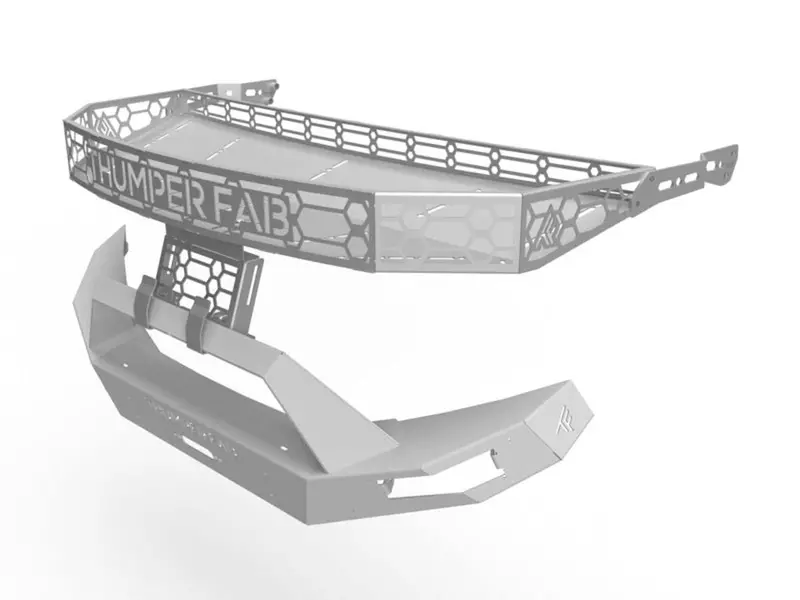 Thumper Fab '18-'24 Polaris Ranger 1000 Oem Hood Rack & Thumper Bumper 1