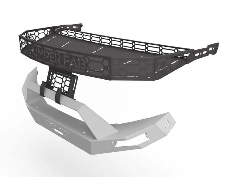 Thumper Fab '18-'24 Polaris Ranger 1000 Oem Hood Rack & Thumper Bumper 3
