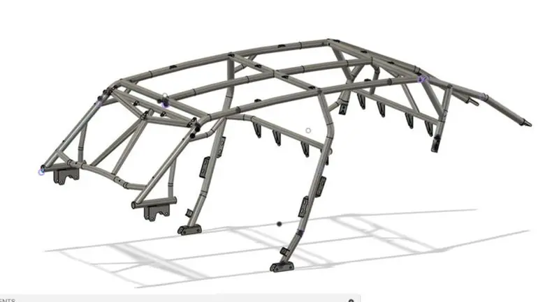 Thumper Fab '24+ Polaris Rzr Xp4 Roll Cage - 4 Seat 4