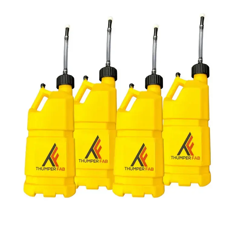 Thumper Fab Can-Am 5 Gallon Utility Jug With Filler Hose Yellow 1