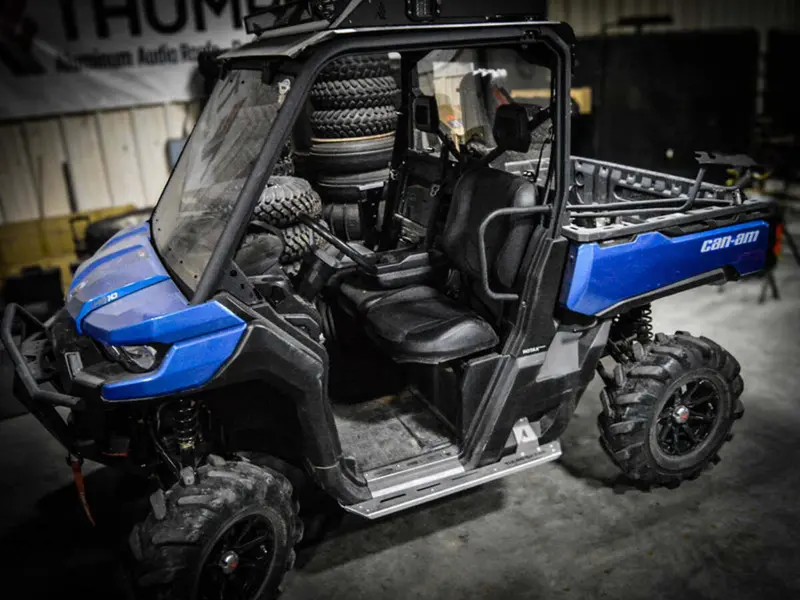 Thumper Fab Can-Am Defender Elite Nerf Rails - Single Cab 3