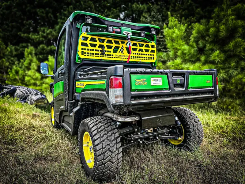 Thumper Fab John Deere Gator Winch Headache Rack 1
