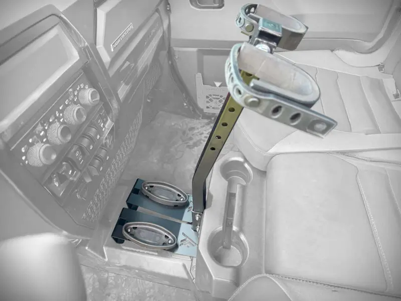 Thumper Fab Polaris Ranger 1500 Xd Gun Mount & Center Floor Mount 1