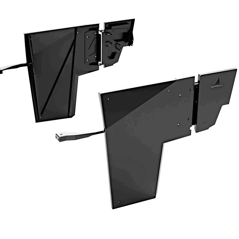 Thumper Fab Polaris Ranger 2-Seat Half Doors - Black 2