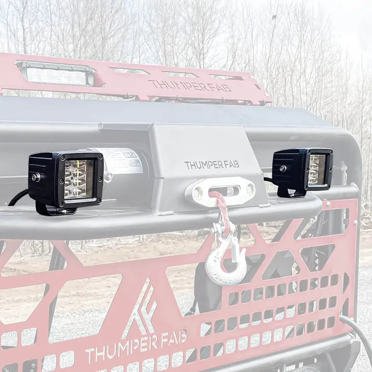 Thumper Fab Polaris Ranger Dual 3" Led Work Light Kit 2