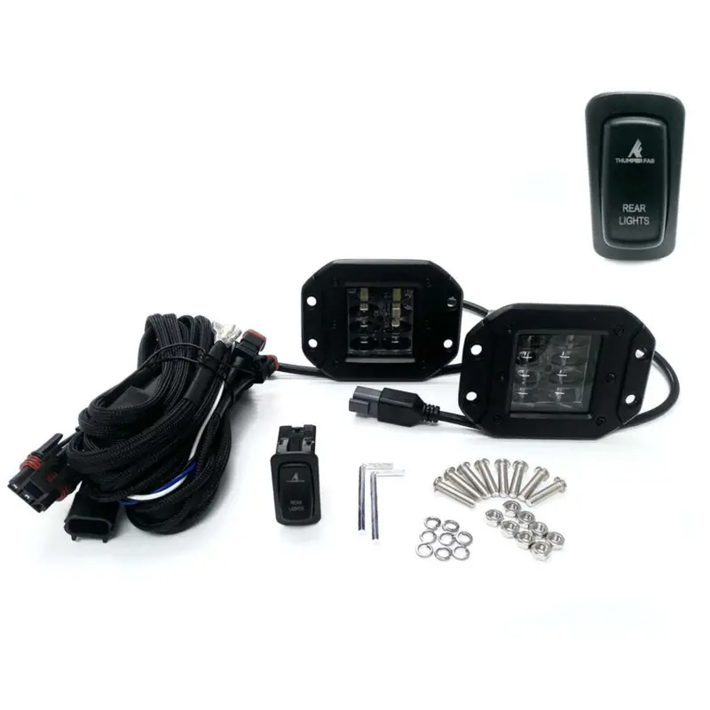 Thumper Fab Polaris Ranger Light Kit For Rear Winch Bumper 1
