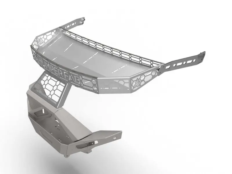 Thumper Fab Polaris Ranger Xd 1500 Hood Rack Thumper Bumper 1