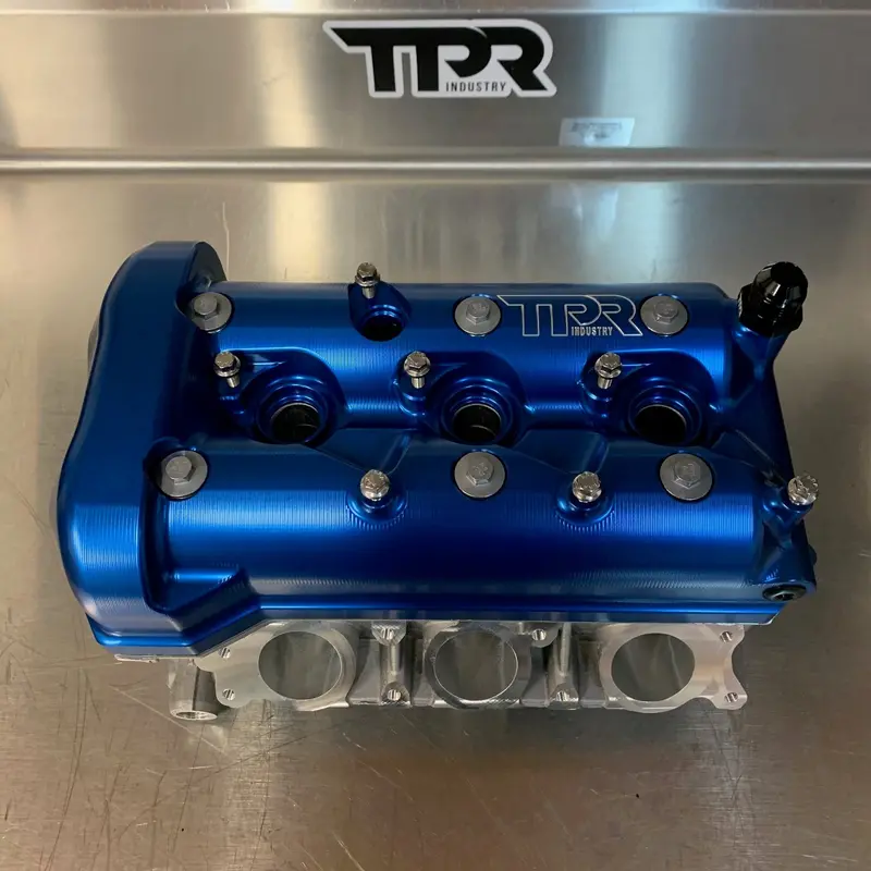 Tpr Industry Billet Valve Cover X3 - Blue 1
