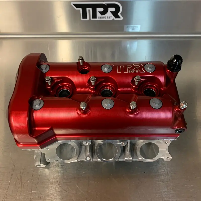 Tpr Industry Billet Valve Cover X3 - Red 1
