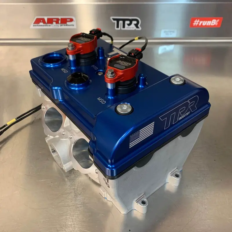Tpr Industry Rzr Billet Valve Cover - Blue 1