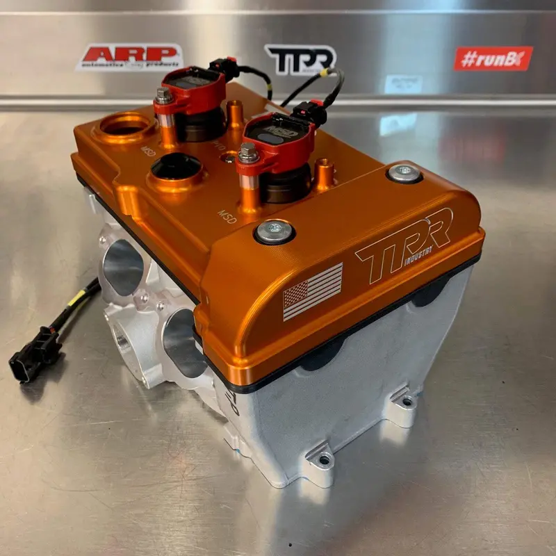 Tpr Industry Rzr Billet Valve Cover - Orange 1