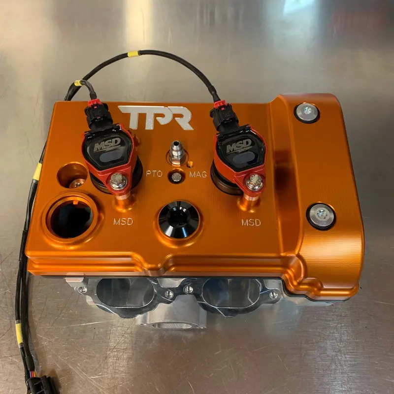 Tpr Industry Rzr Billet Valve Cover - Orange 4