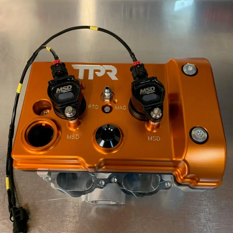 Tpr Industry Rzr Billet Valve Cover - Orange 5
