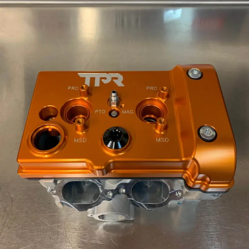 Tpr Industry Rzr Billet Valve Cover - Orange 6