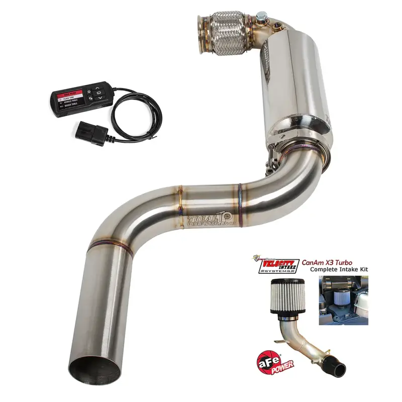 Treal Performance '17-'20 Can-Am Maverick X3 Stage 3 Performance Package - Race/Ultra Race Exhaust 3