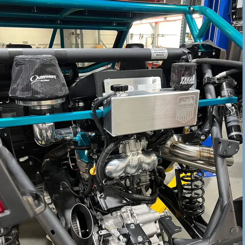 Treal Performance Can-Am Maverick X3 Coolant Reservoir Oil Catch Can Combo Tank 3