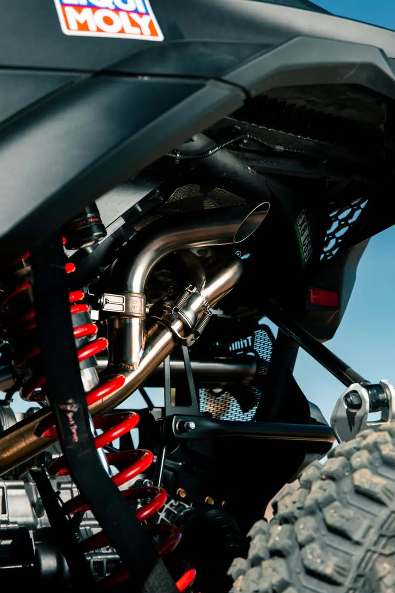 Trinity Racing Can-Am Maverick R Sidepiece Valved Head Pipe 2