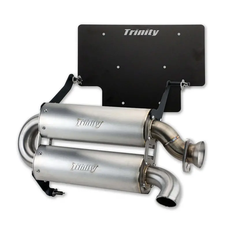 Trinity Racing Polaris Xpedition Slip-On Dual Muffler Quiet Exhaust 1