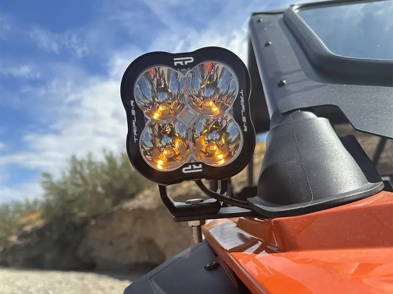 Triple R Lighting '22+ Polaris Rzr A-Pillar Mount Kit 1