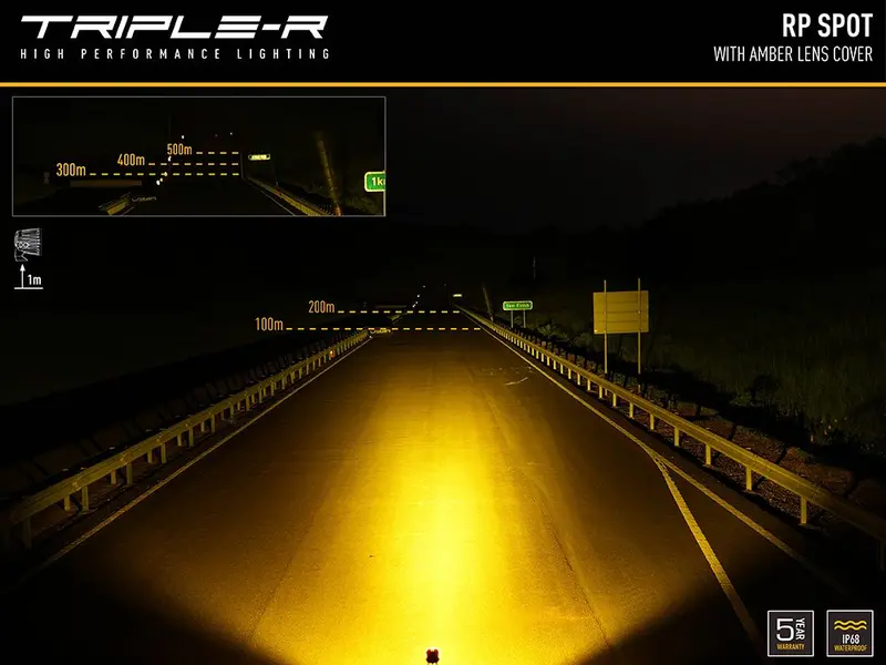Triple R Lighting Rp Series Amber Lens Cover 3
