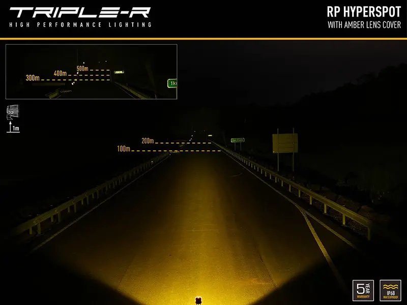 Triple R Lighting Rp Series Amber Lens Cover 4