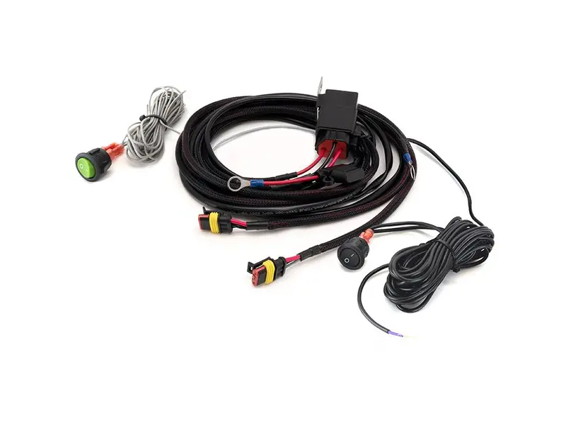 Triple R Lighting Two-Lamp Wiring Kit With Momentary Switch (3-Pin, Superseal, 12V) 1