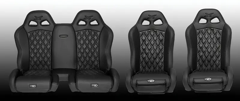 Triple X Seats Can Am Maverick X3 2 Buckets And Rear Bench Venom Full Set 1