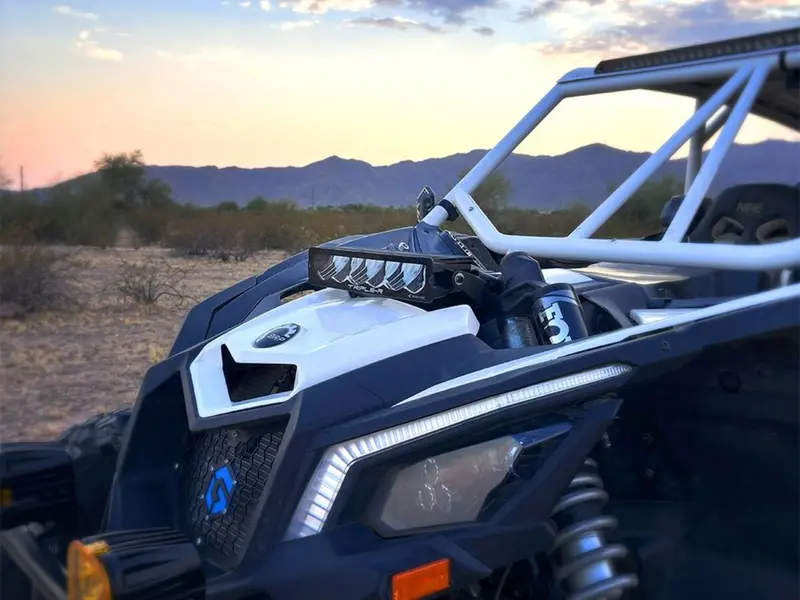Tripple R '17+ Can-Am Maverick X3 Shock Tower Light Bar Mount - Carbon 6 1