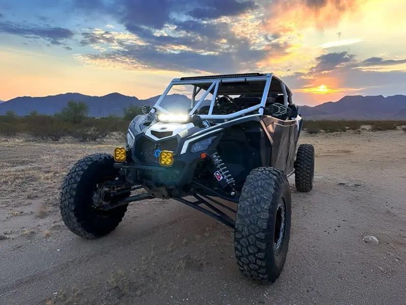 Tripple R '17+ Can-Am Maverick X3 Shock Tower Light Bar Mount - Carbon 6 2