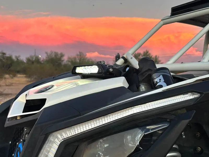 Tripple R '17+ Can-Am Maverick X3 Shock Tower Light Bar Mount - Linear 6 1