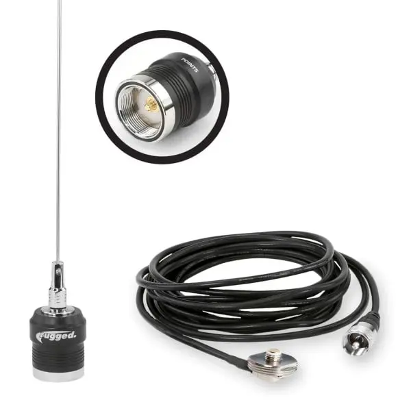 Uhf Antenna Kit With 1/2 Wave No Ground Plane (Ngp) Antenna &Amp; Nmo Mount 1