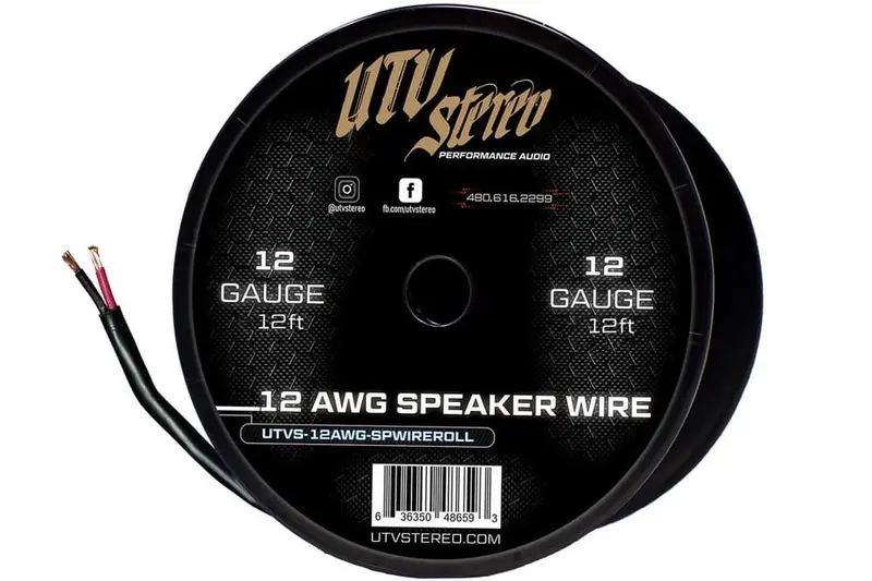 Utv Stereo 12 Awg Speaker Wire Roll - 12Ft 1