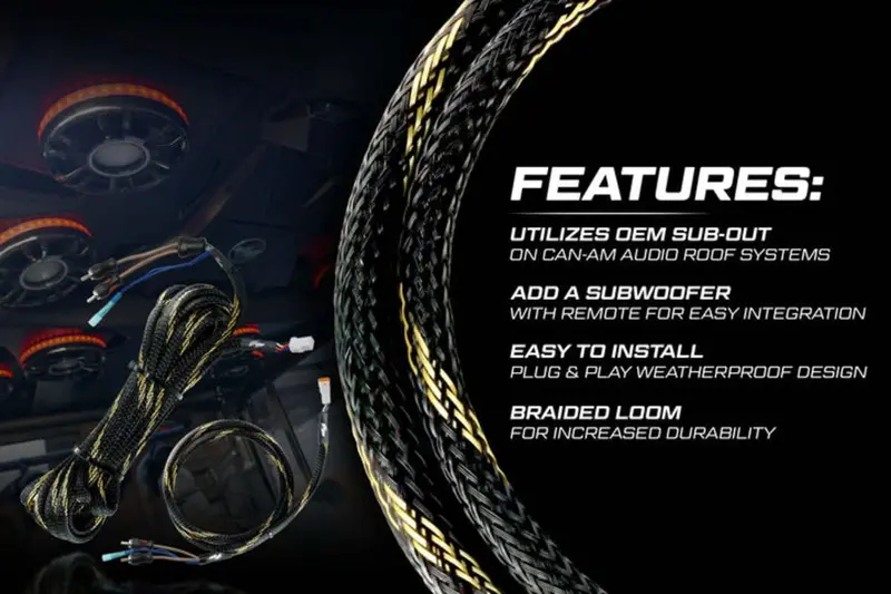 Utv Stereo 20’ Rca Harness 2