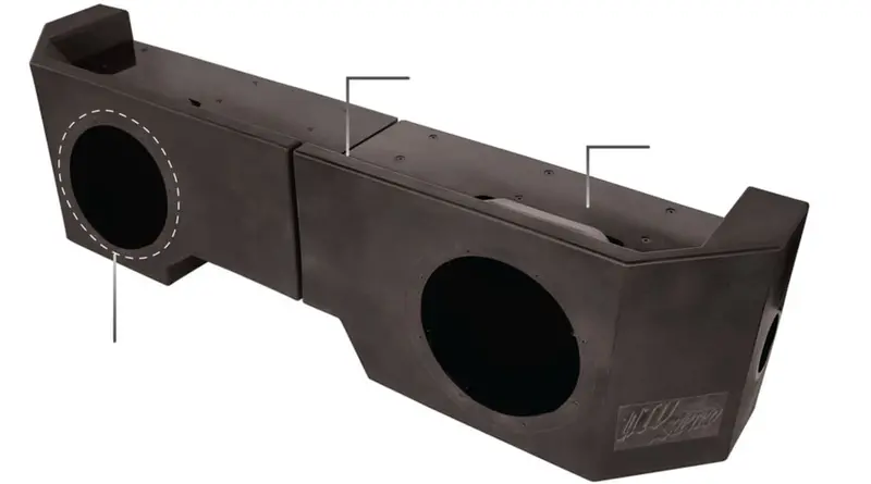 Utv Stereo Can-Am Defender 10" Vented Driver Unloaded Subwoofer Enclosure 1