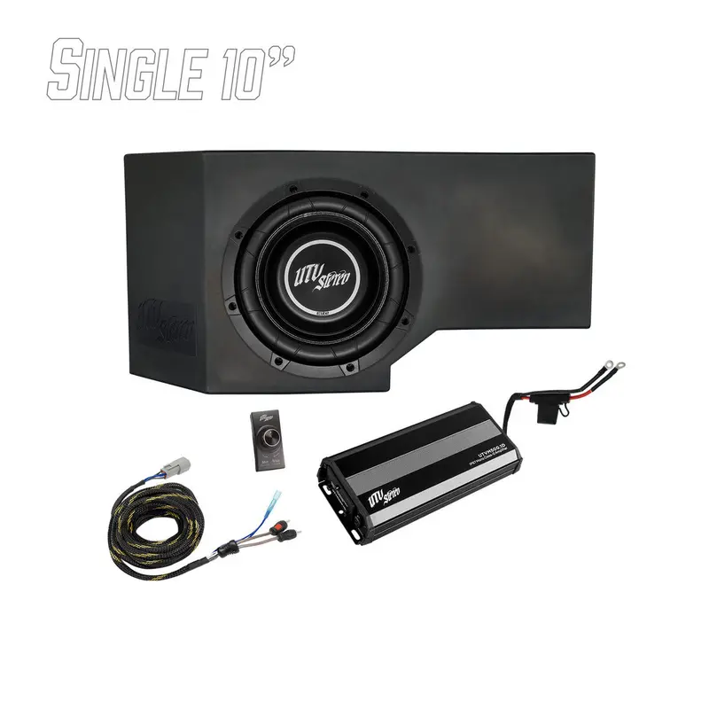Utv Stereo Can-Am Defender Hd11 500W Single 10" Subwoofer Kit 1