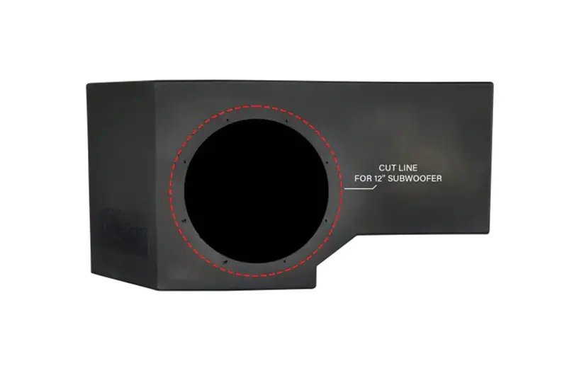 Utv Stereo Can-Am Defender Vented 10" Passenger Unloaded Subwoofer Enclosure 2