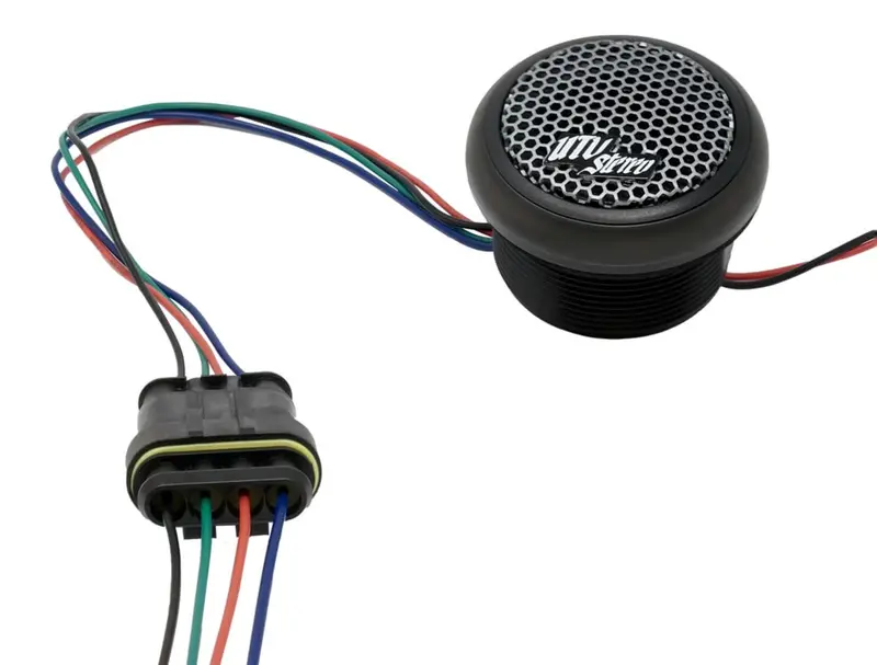 Utv Stereo Can-Am Maverick R  Built In Rgb Led Pro Series 1" Tweeter - Pair 1